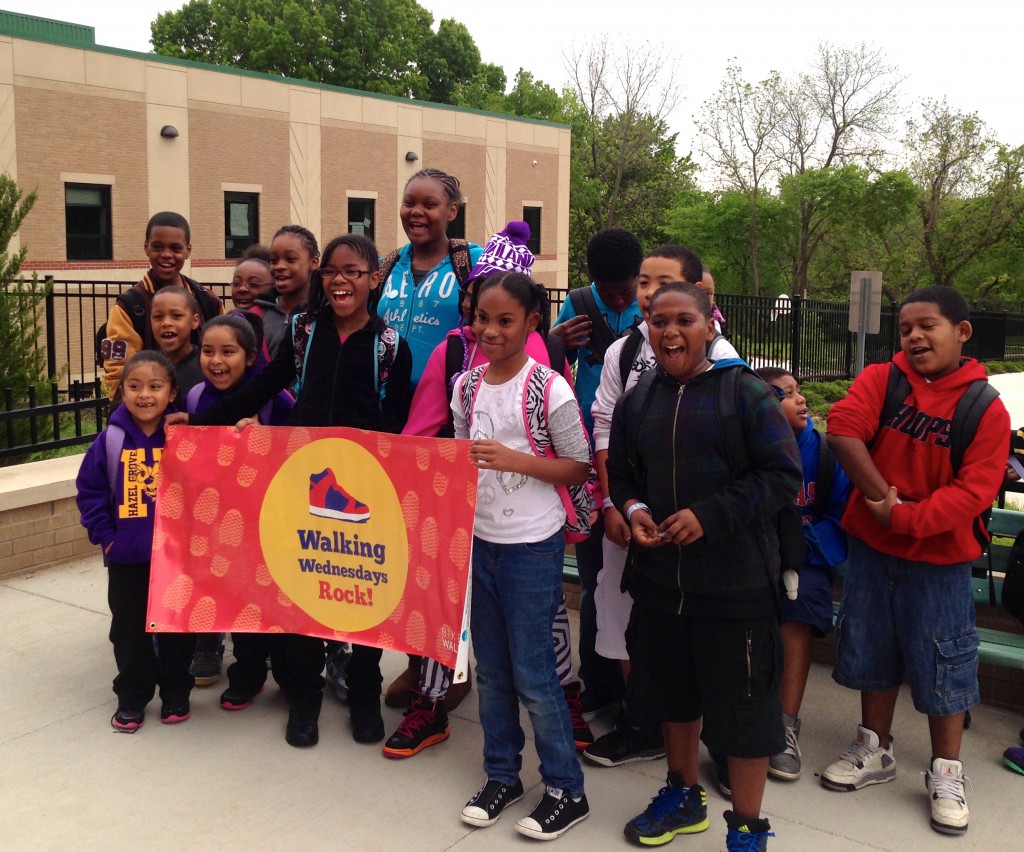 Walking Wednesday at Hazel Grove Elementary in KCK