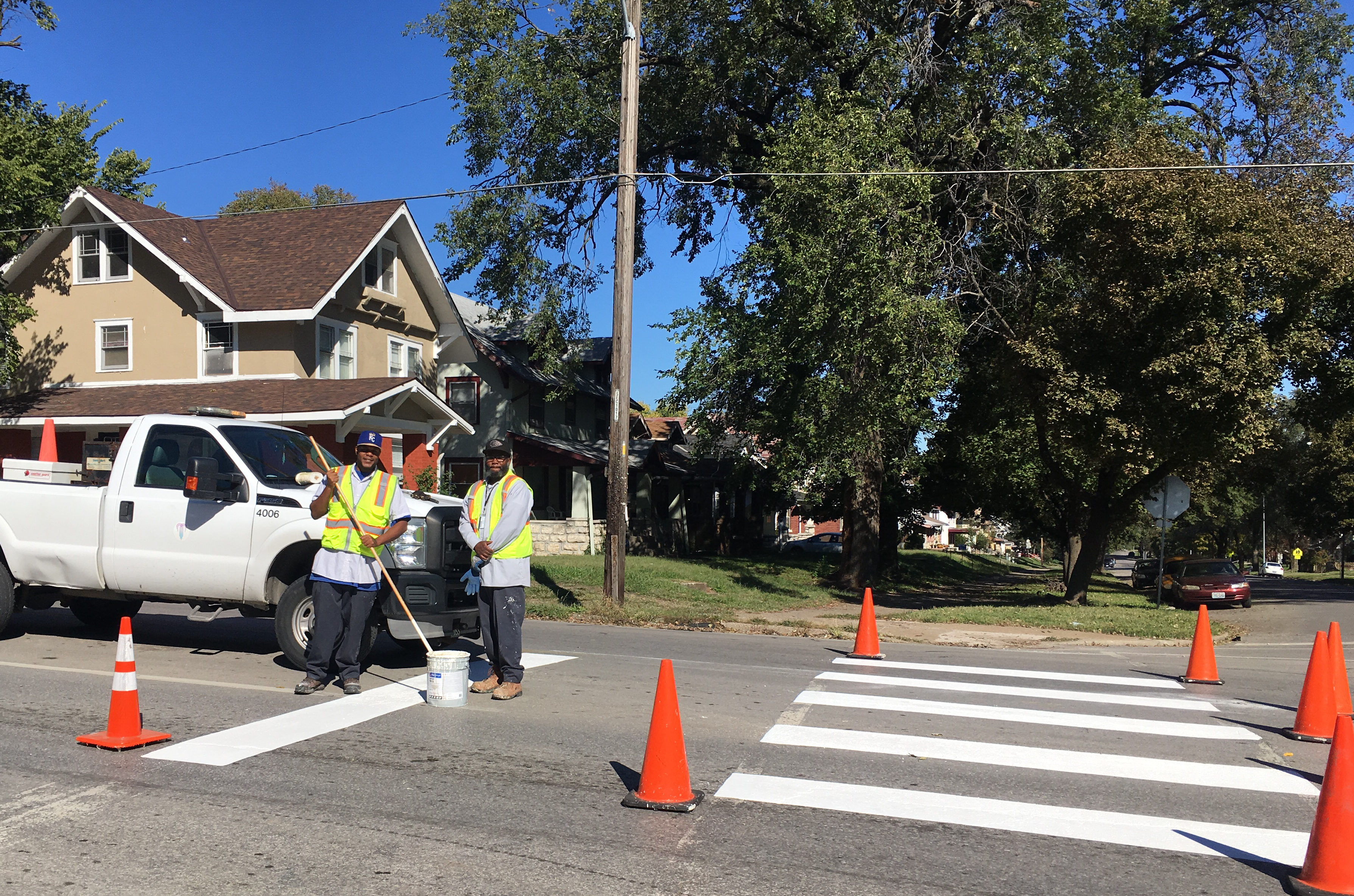Public Works' crosswalk crew was created in 2015 thanks to your advocacy!