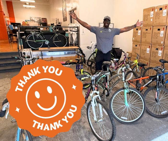 Shawn Barber donates 11 bikes