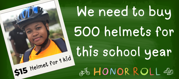 We need to buy 500 helmets for this school year