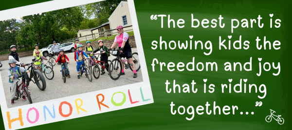 "The best part is showing kids the freedom and joy that is riding together..."