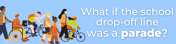 What if the school drop-off line was a parade?